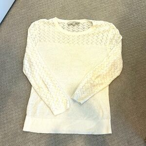 LOFT cream light sweater